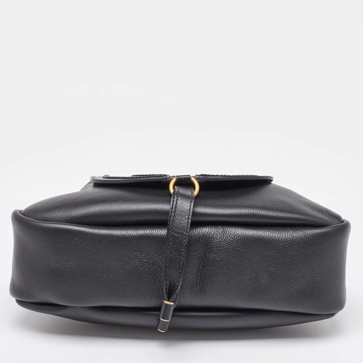 Pre Owned Chloe Black Leather Marcie Shoulder Bag