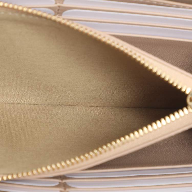 Pre Owned Chloe Wild Purple/Dark Burgundy Leather and Python Leather Zip Around