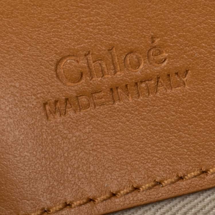 Pre Owned Chloe Tan Leather and Suede C Belt Bag