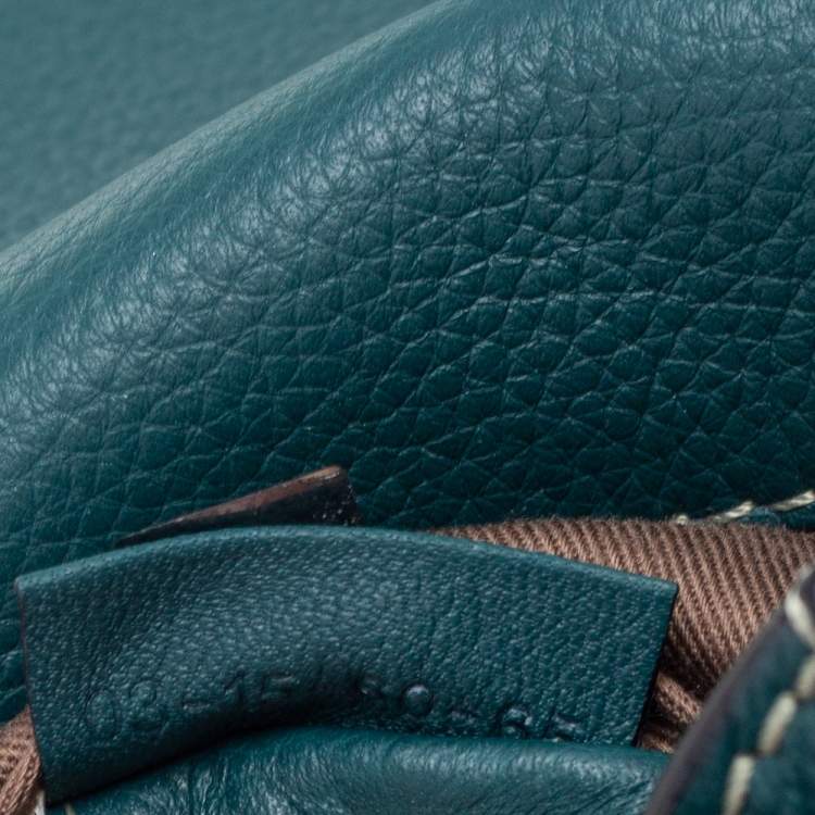 Pre Owned Chloe Green Leather Mini Marcie Crossbody Bag