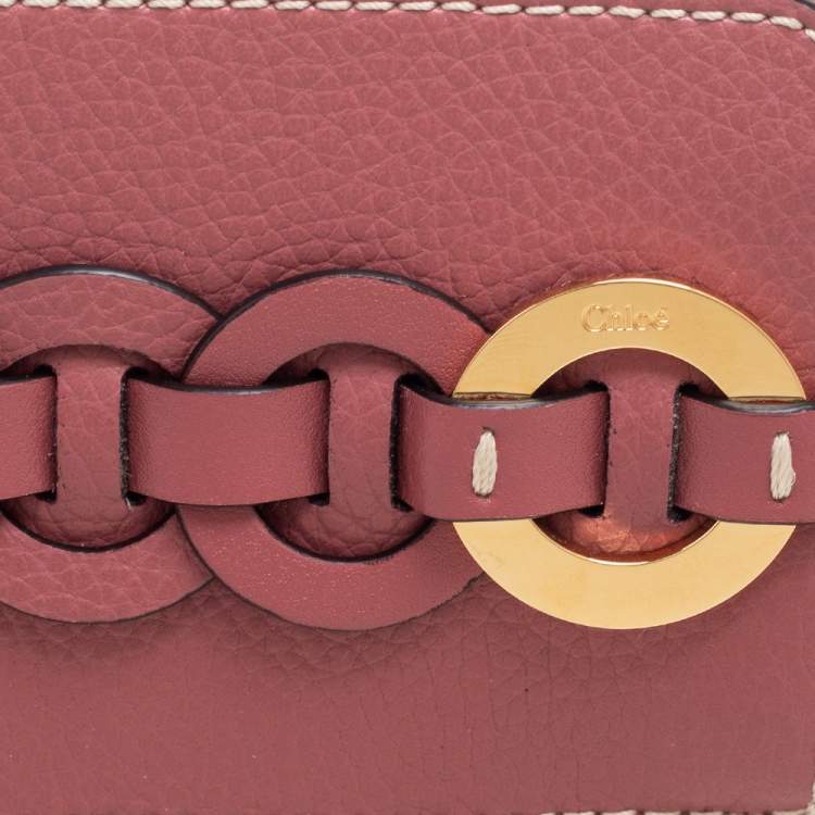 Pre Owned Chloe Pink Leather Darryl Coin Purse