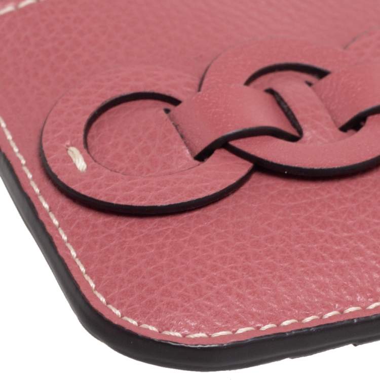 Pre Owned Chloe Pink Leather Darryl Coin Purse