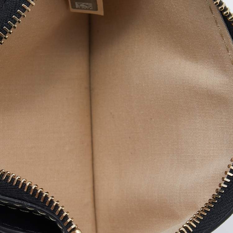 Pre Owned Chloe Black Leather Zip Card Holder