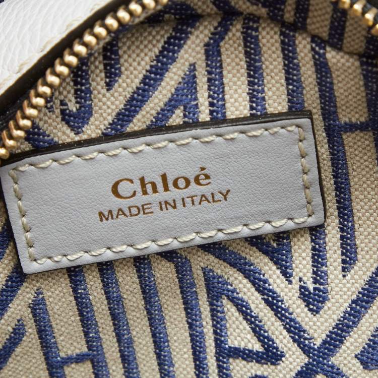 Pre Owned Chloé Grey Leather Daria Crossbody Bag