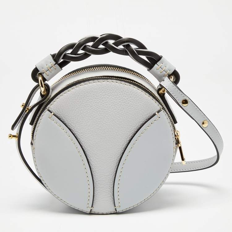 Pre Owned Chloé Grey Leather Daria Crossbody Bag