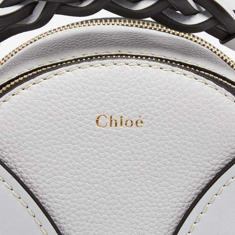 Pre Owned Chloé Grey Leather Daria Crossbody Bag