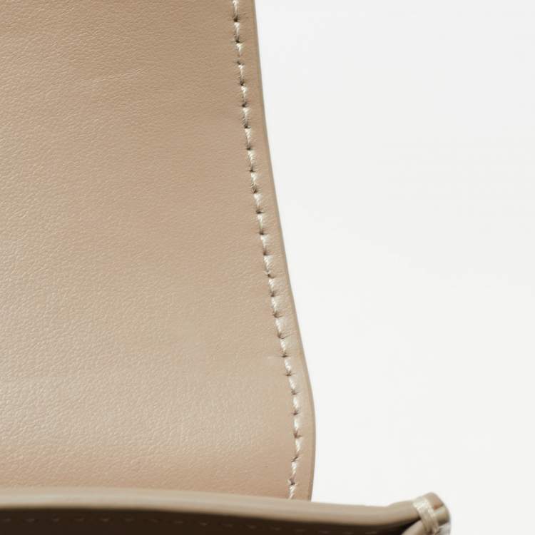 Pre Owned Chloe Grey Leather and Suede Small Tess Shoulder Bag