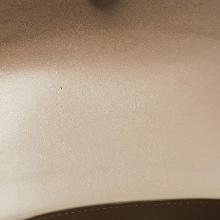Pre Owned Chloe Grey Leather and Suede Small Tess Shoulder Bag