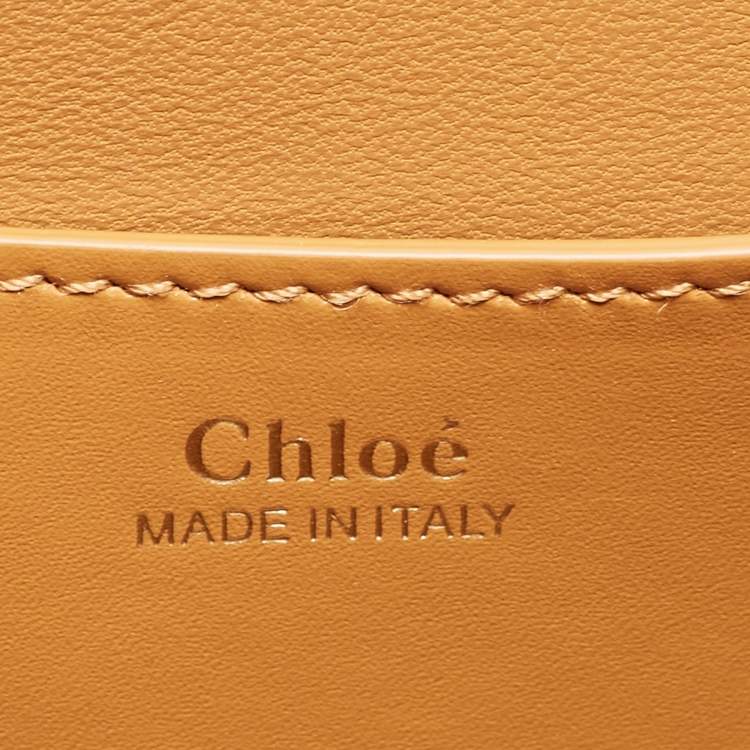 Pre Owned Chloe Tan Leather Kattie Crossbody Bag