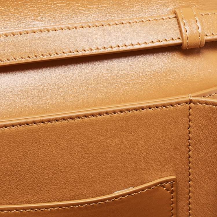 Pre Owned Chloe Tan Leather Kattie Crossbody Bag
