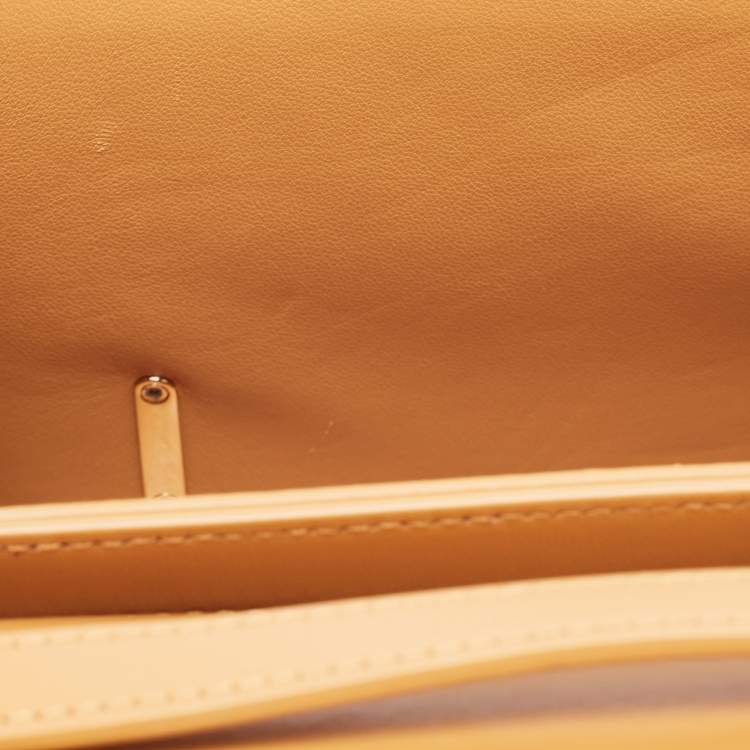 Pre Owned Chloe Tan Leather Kattie Crossbody Bag