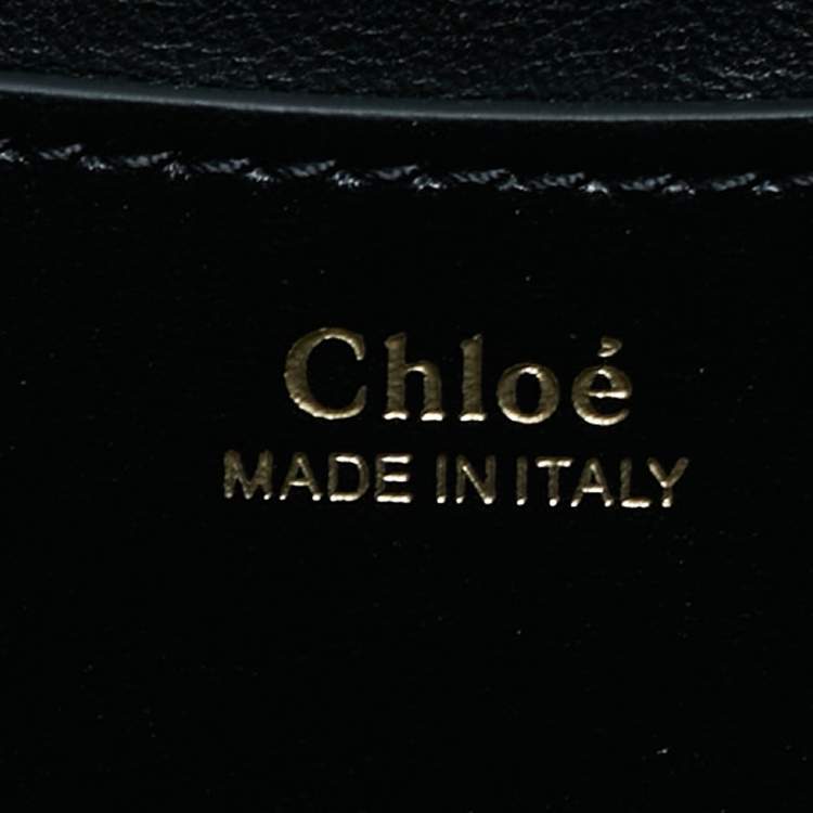 Pre Owned Chloe Black Leather Kattie Crossbody Bag