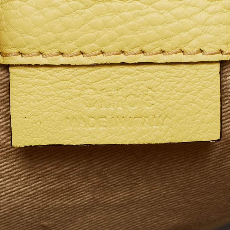 Pre Owned Chloe Lemonade Leather and Suede Mini Faye Day Backpack