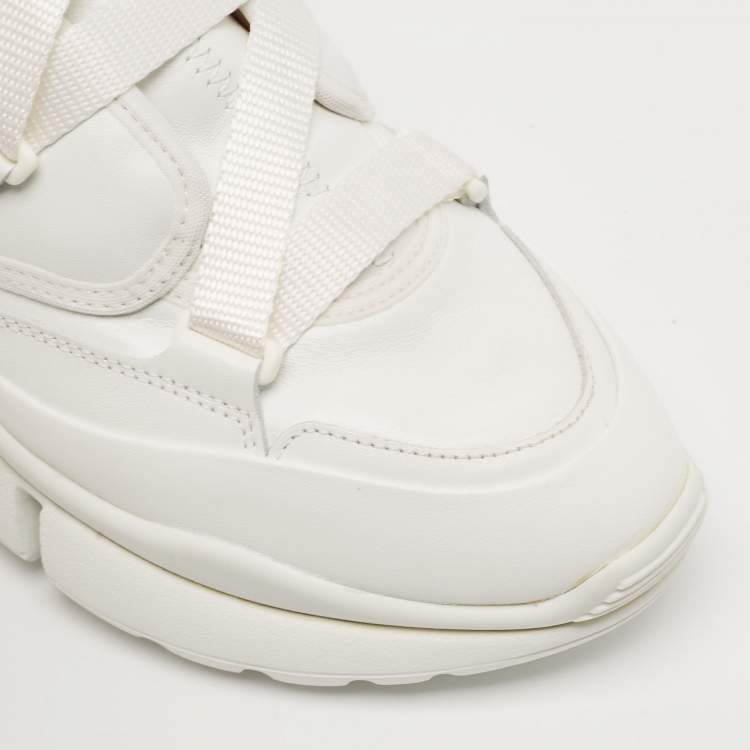 Pre Owned Chloe White Leather Sonnie High Top Sneakers Size 41