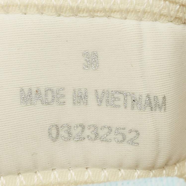 Pre Owned Chloe Nama Size 38 Multicolor Fabric Wedge Sandals