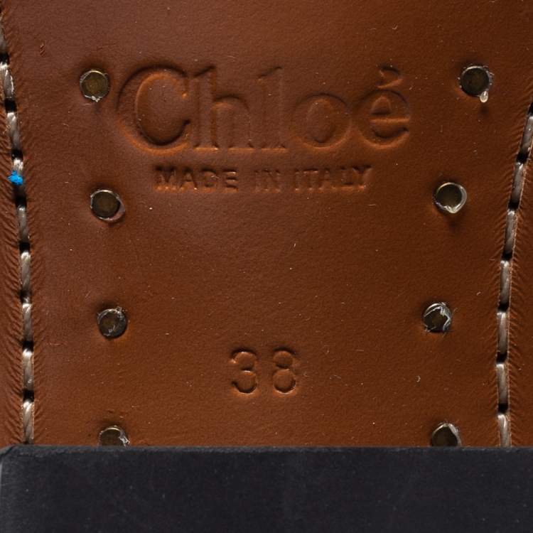 Pre Owned Chloe Multicolor Tweed Chelsea Ankle Length Boots Size 38