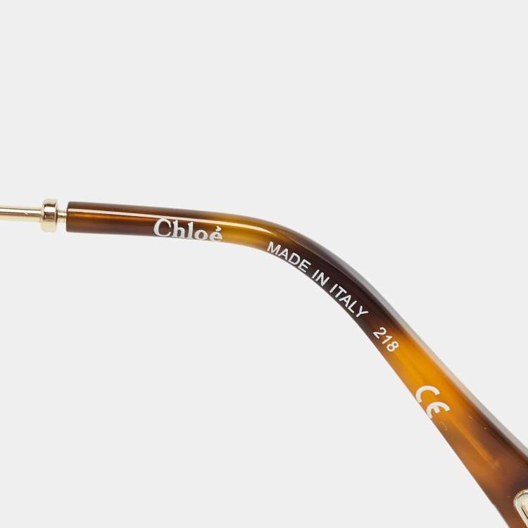 Pre Owned Chloe Multicolor Gradient CE132S Poppy Octagonal Sunglasses