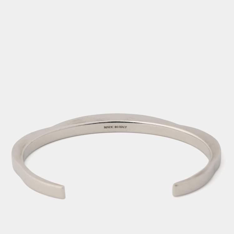 Pre Owned Chloe Silver Tone Open Cuff Bracelet