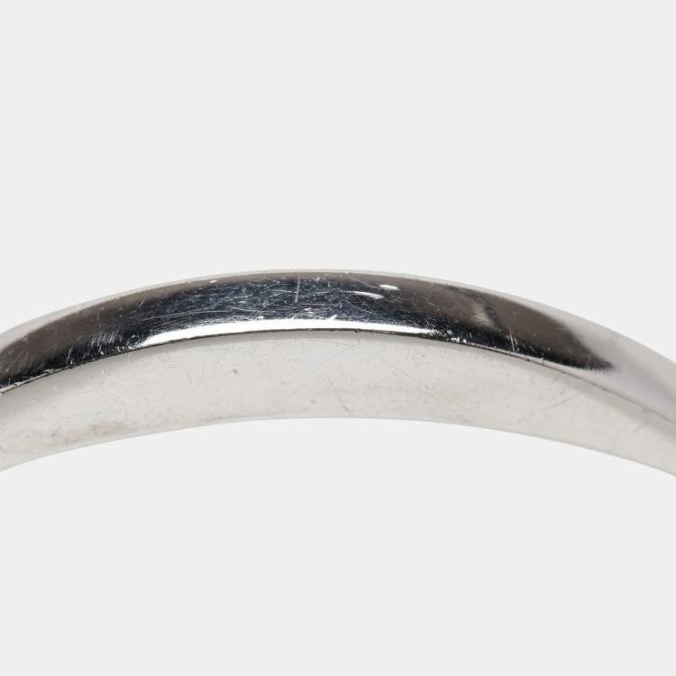 Pre Owned Chloe Silver Tone Open Cuff Bracelet