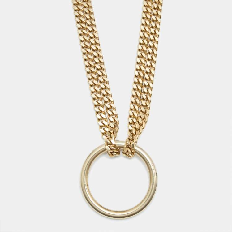 Pre Owned Chloe Gold Tone Long Necklace