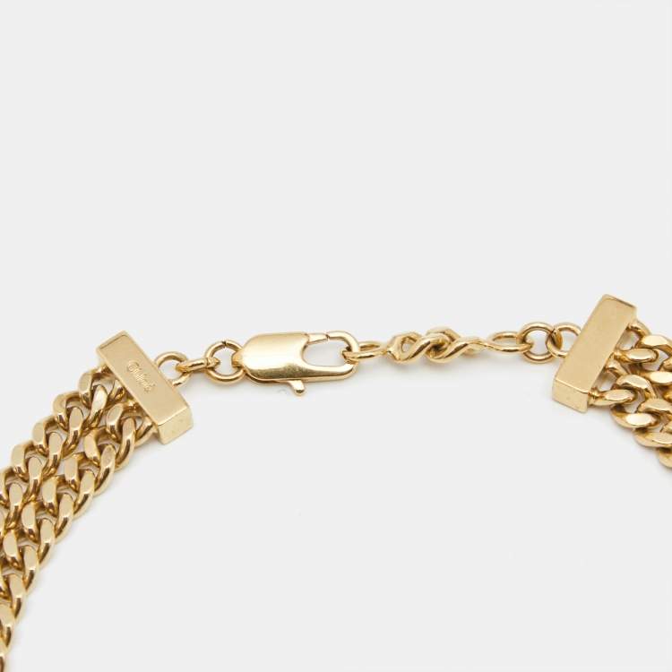 Pre Owned Chloe Gold Tone Long Necklace