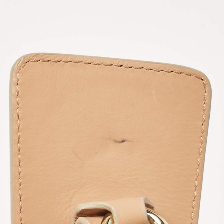 Pre Owned Chloe Beige Leather Adjustable Shoulder Strap