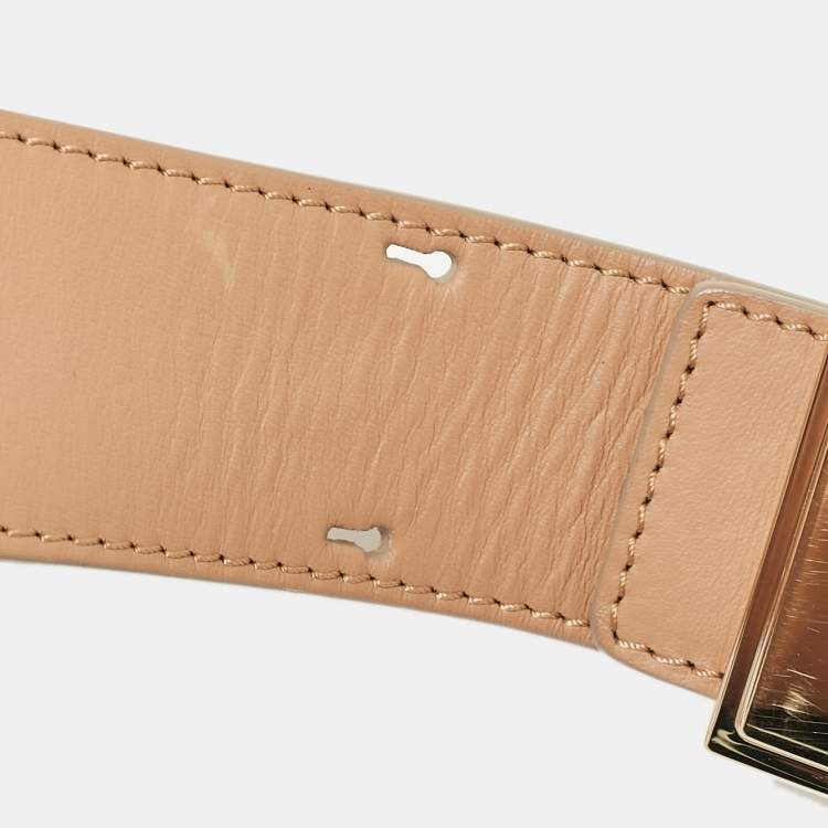 Pre Owned Chloe Beige Leather Adjustable Shoulder Strap