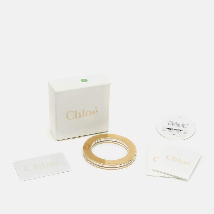مملوكة مسبقًا Chloé Resin Gold Tone Bracelet