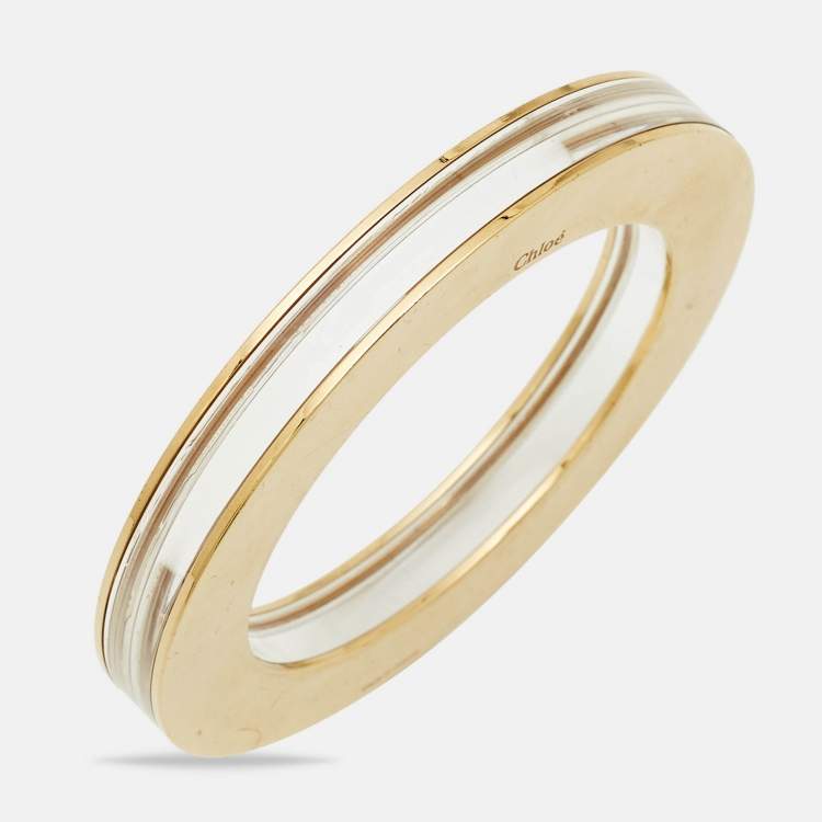 مملوكة مسبقًا Chloé Resin Gold Tone Bracelet