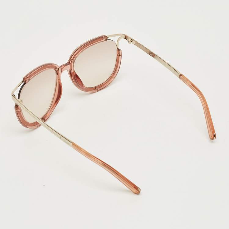 Pre Owned Chloé Pink CE688S Cat Eye Sunglasses