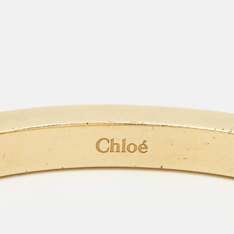 مملوكة مسبقًا Chloé Darcy Faux Pearl Bangle Bracelet