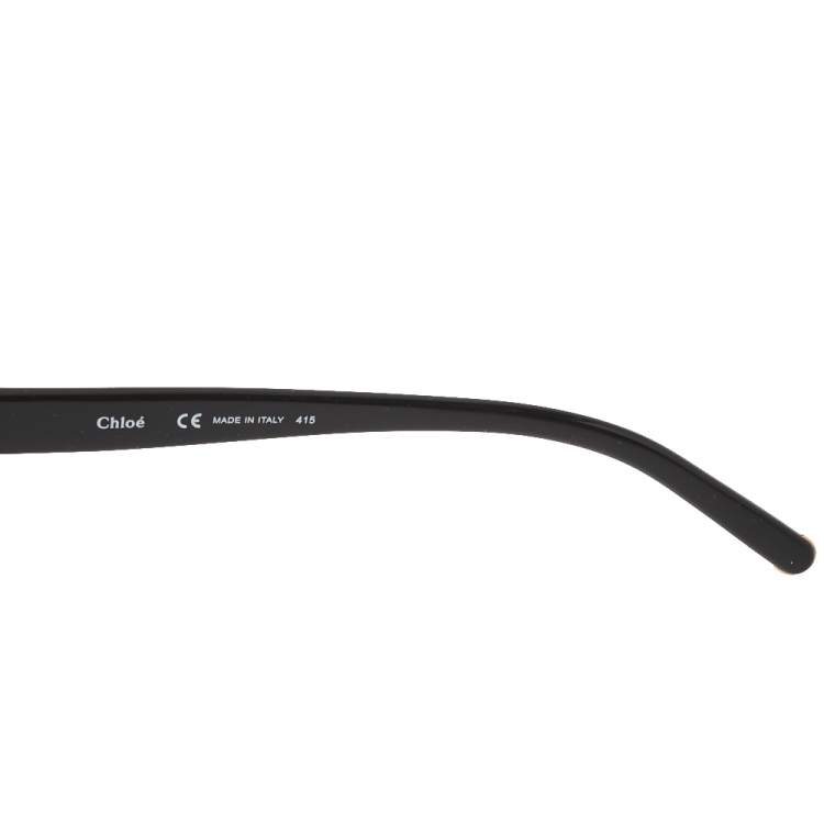 Pre Owned Chloe Black/Green Gradient CE704S Boxwood Clubmaster Sunglasses