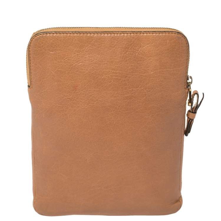Pre Owned Chloe Brown Leather Ipad Cover