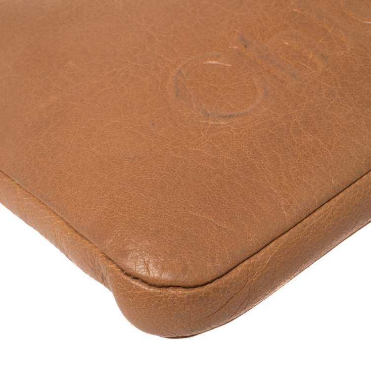 Pre Owned Chloe Brown Leather Ipad Cover