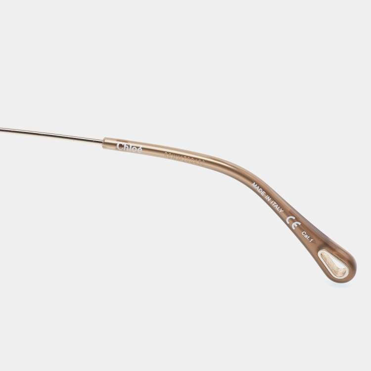 Pre Owned Chloé Blue/Pink Gradient CH0015S Oversized Sunglasses