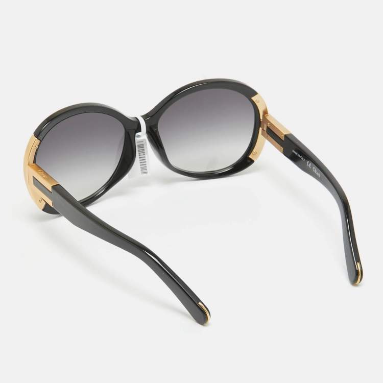 Pre Owned Chloe Black Gradient CE634S Oversized Sunglasses