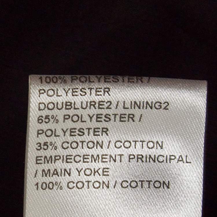 Pre Owned Chloe Havana Brown Leather Straight Leg Trousers M