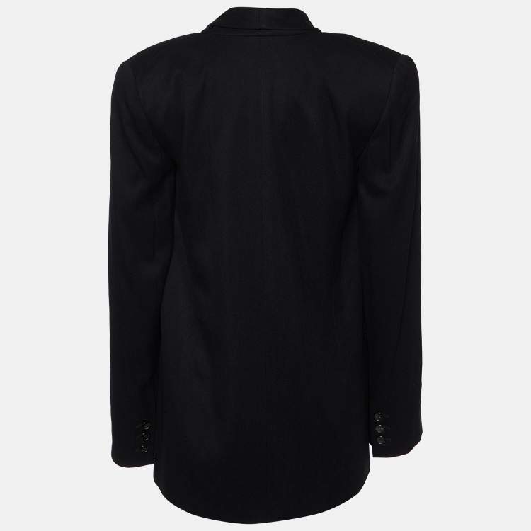 Pre Owned Chloe Black Double Breasted Blazer S