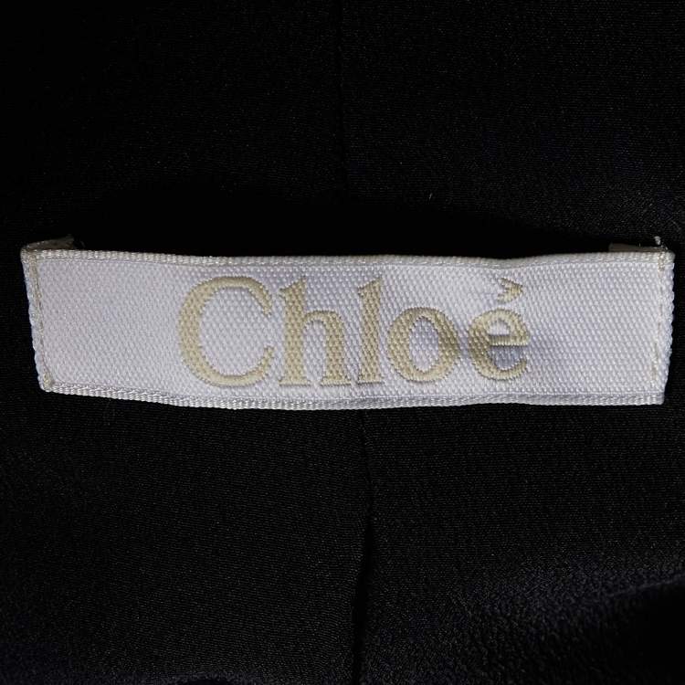 Pre Owned Chloe Black Double Breasted Blazer S