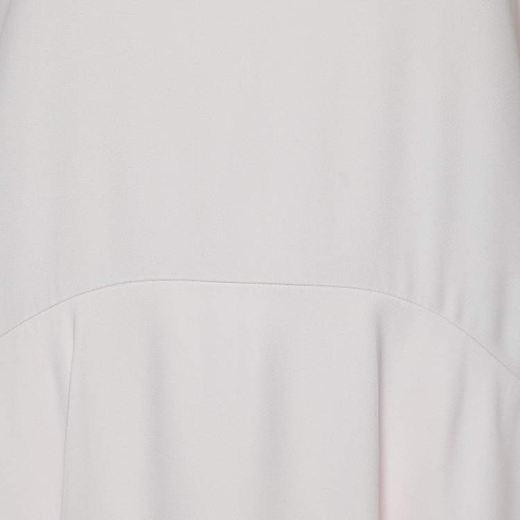 Pre Owned Chloe Pink Mist Crepe Mini Full Sleeves Dress M