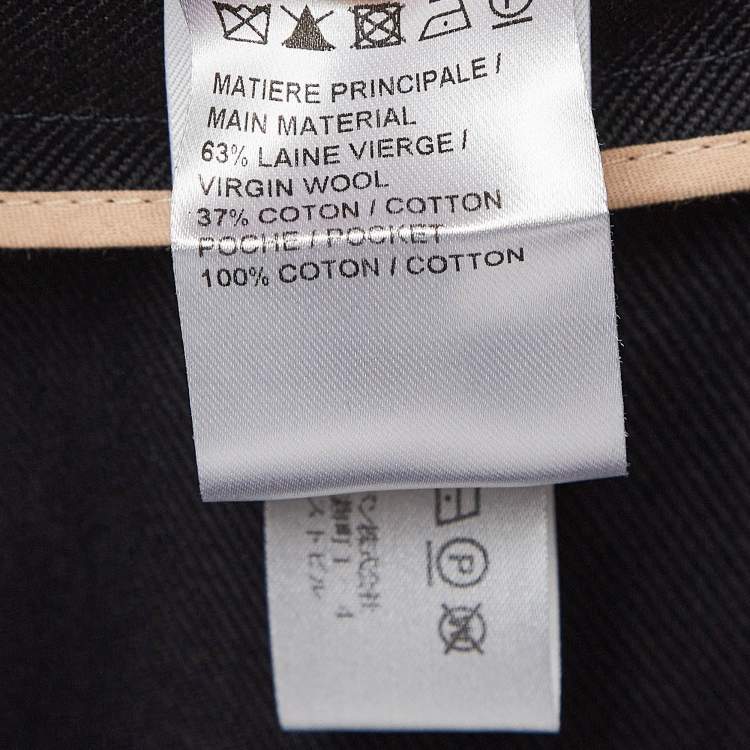Pre Owned Chloe Navy Blue Wool Blend Sailor Pants M