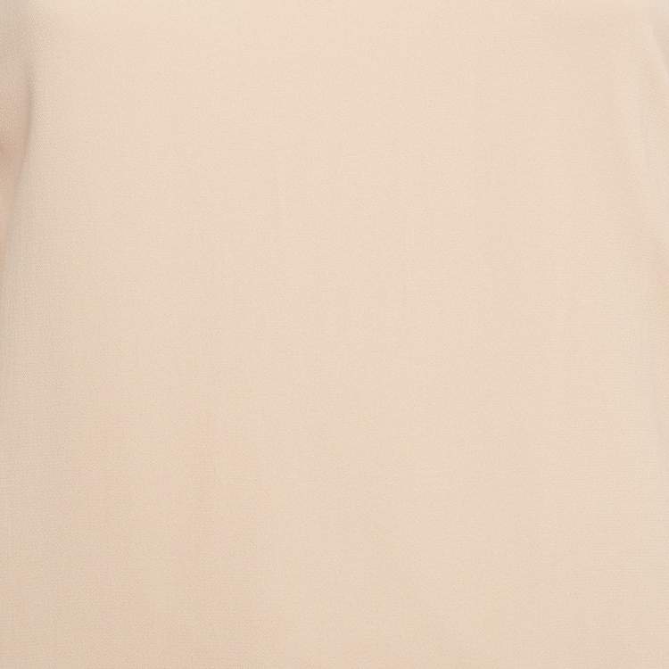 Pre Owned Chloe Pink Crepe Sleeveless Asymmetric Midi Dress S