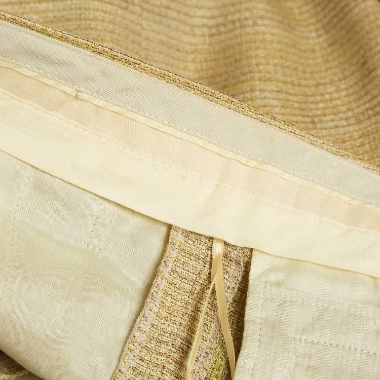 Pre Owned Chloe Beige Patterned Regular Shorts L