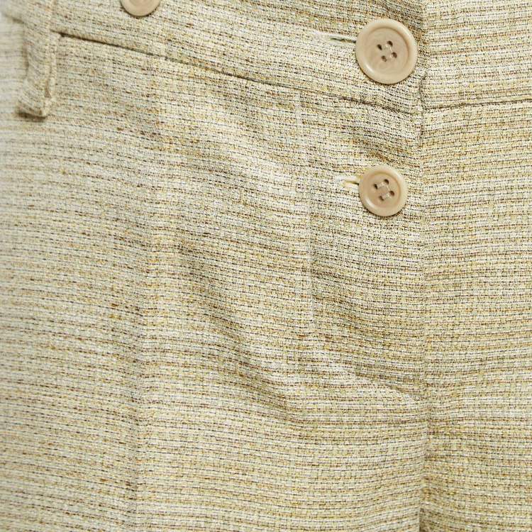 Pre Owned Chloe Beige Patterned Regular Shorts L