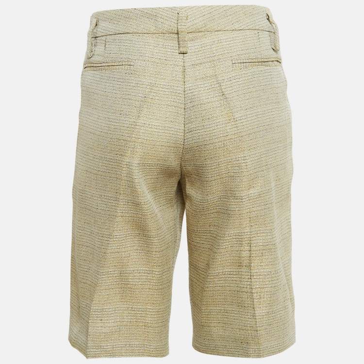 Pre Owned Chloe Beige Patterned Regular Shorts L