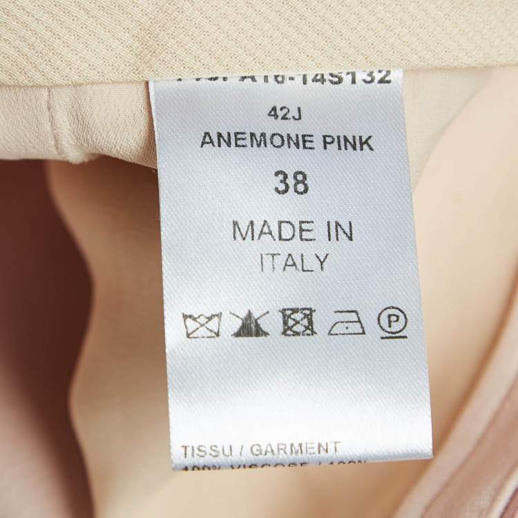 Pre Owned Chloe Pink Crepe Regular Trousers M