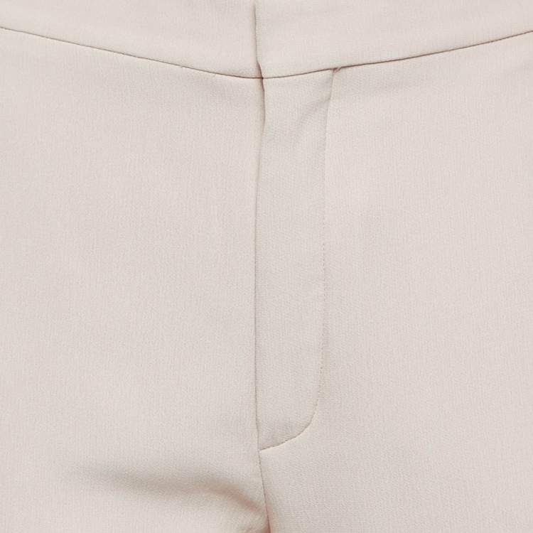Pre Owned Chloe Pink Crepe Regular Trousers M