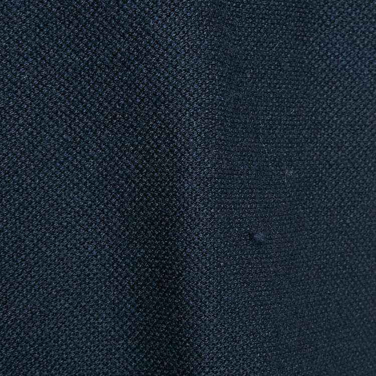 Pre Owned Chloe Navy Blue Floral Embroidery Wool Sweater M