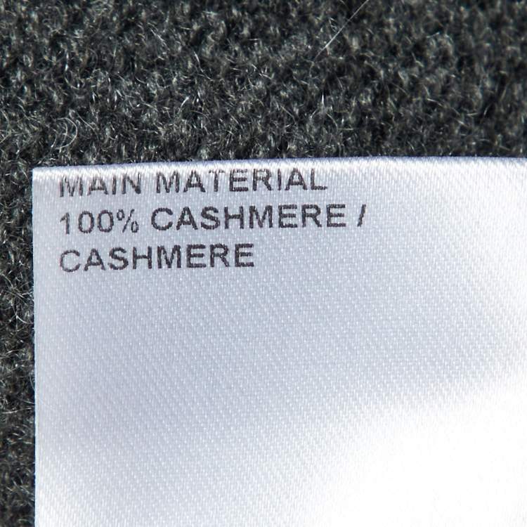 Pre Owned Chloe Grey Cashmere Knit Oversized Sweater Dress S