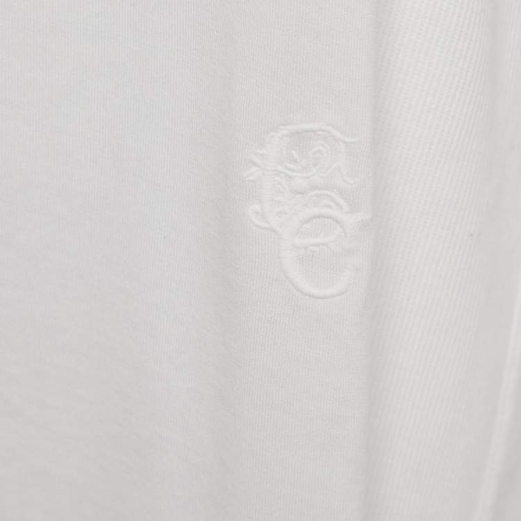 Pre Owned Chloe White Jersey Cotton Crew Neck T-Shirt M
